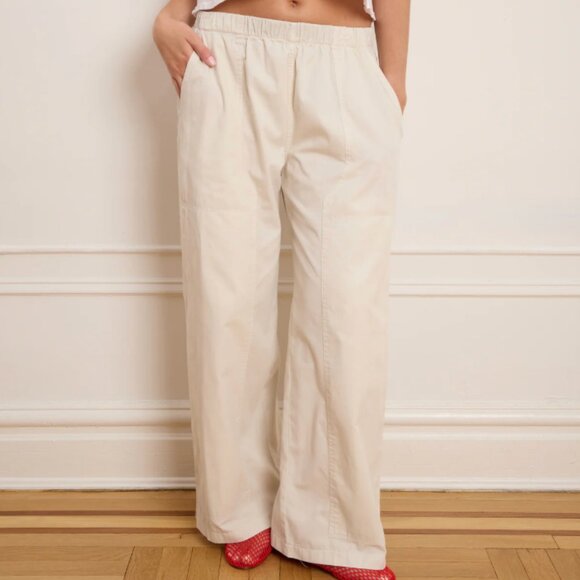 LOUP ---Rachel Elastic Waist Carpenter Pant in Black NWT  LGE (fits like medium) - Picture 4 of 7